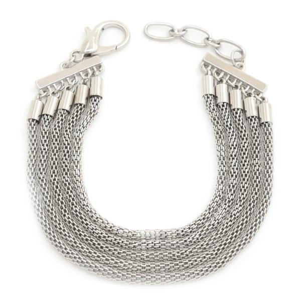 CHAIN LAYERED METAL BRACELET