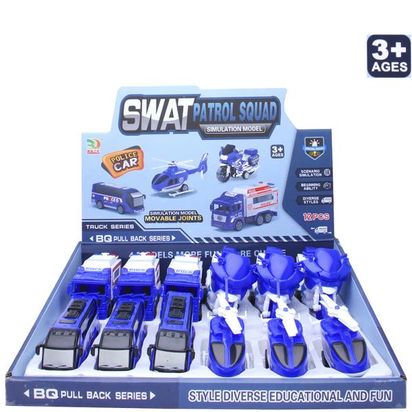 SWAT PATROL SQUAD SIMULATION MODEL TOY (12 UNITS)
