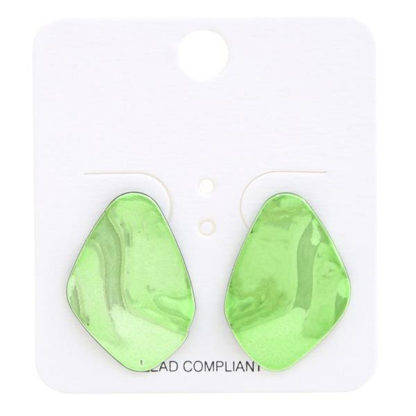 COLOR METAL PETAL EARRING