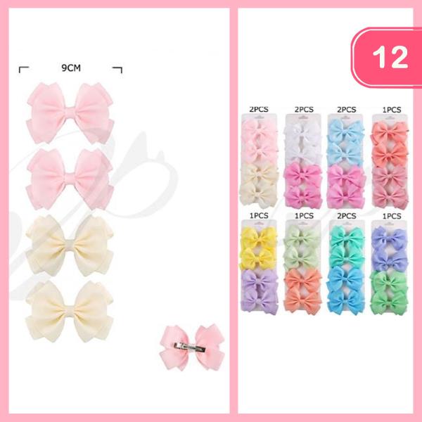 FASHION RIBBON HAIR PIN (12 UNITS)