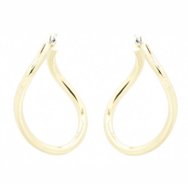 TEARDROP METAL POST EARRING