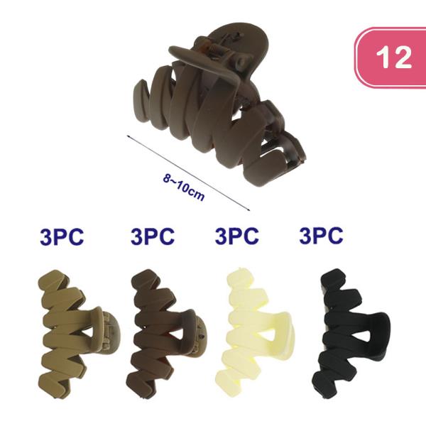 FASHION JAW HAIR CLIP (12 UNITS)