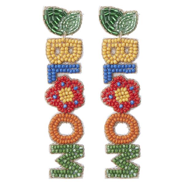 BLOOM SEED BEAD EARRING