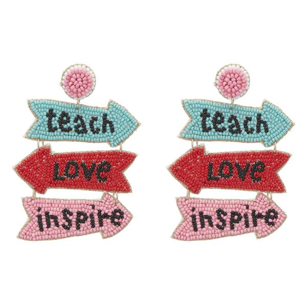 TEACHERS DAY INDIAN SEED BEADS EARRING