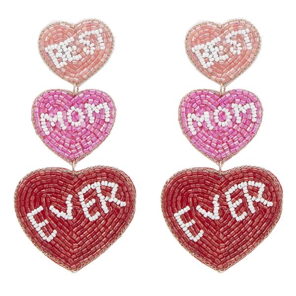MOTHERS DAY INDIAN SEED BEADS EARRING
