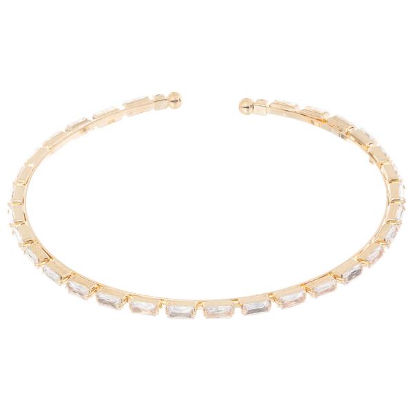 CZ HORIZONTAL 1 LINE WIRE BRACELET