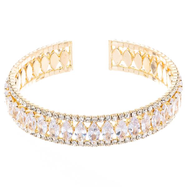 CZ MARQUISE STONE BRACELET