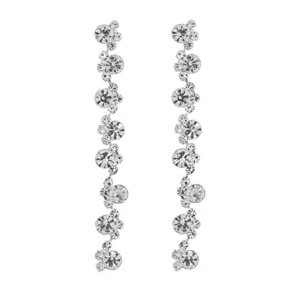 RHINESTONE LINEAR EARRING
