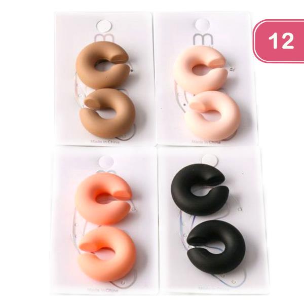 MATTE DONUT CUFF EARRING (12 UNITS)