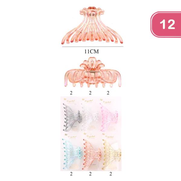 CLAW HAIR CLIP  (12 UNITS )
