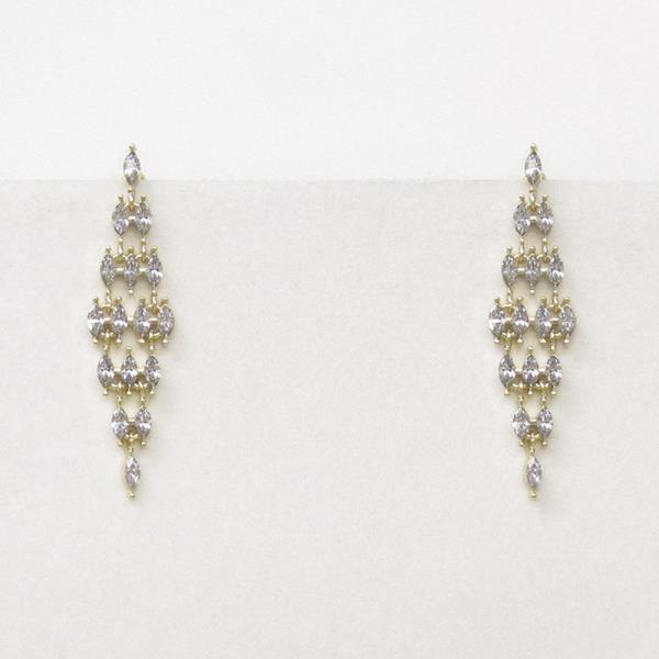 STONE RHOMBUS EARRING