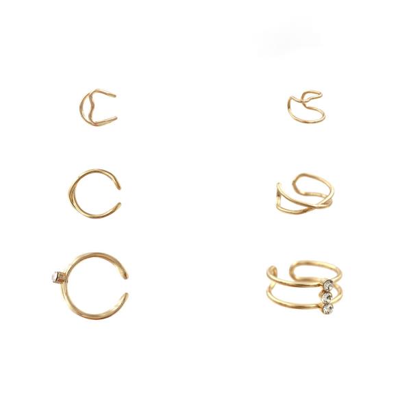 METAL ASSORTED EAR CUFF