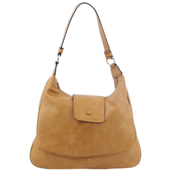PLAIN SMOOTH SHOULDER BAG