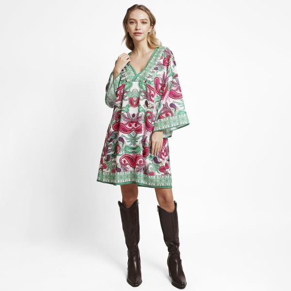 PAISLEY COVER UP DRESS