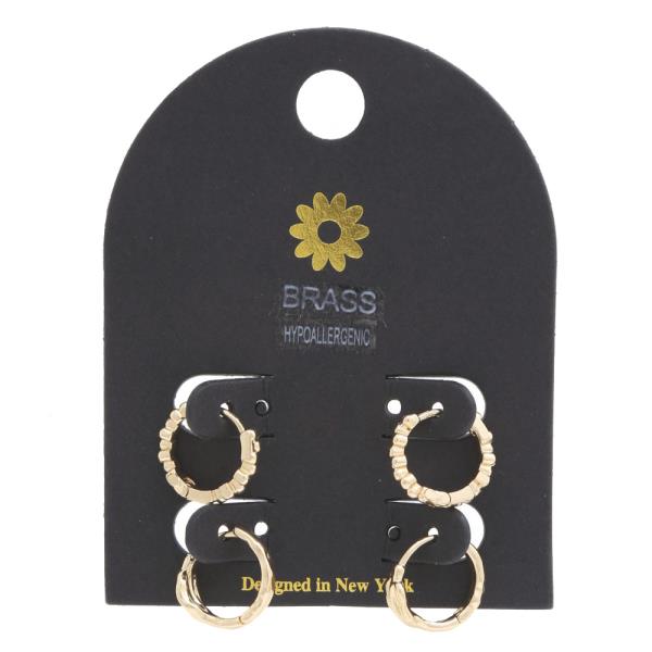 ASSORTED METAL HYPOALLERGENIC EARRING SET