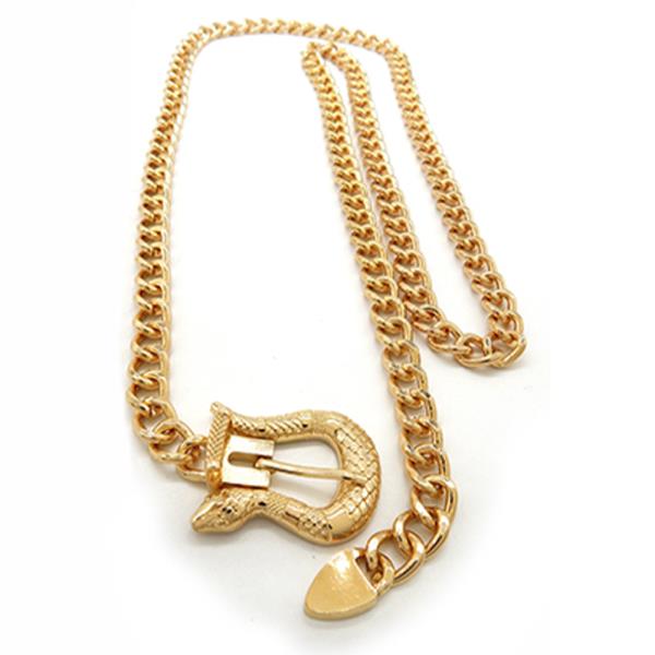 CHAIN BRACELET WITH CLASSIC METAL BUCKLE