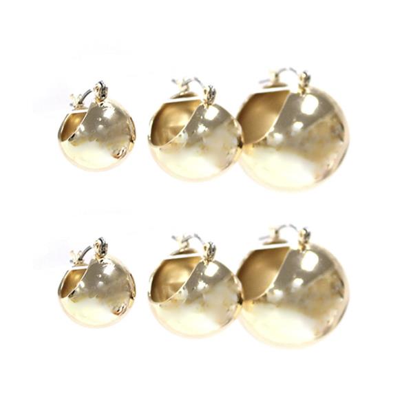 METAL ROUND HOOP EARRING