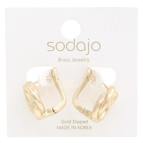 SODAJO CIRCLE GOLD DIPPED EARRING
