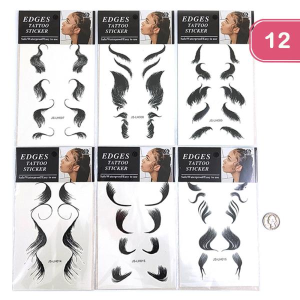 EDGES TATTOO STICKER (12 UNITS)