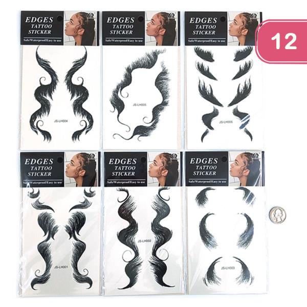 EDGES TATTOO STICKER (12 UNITS)