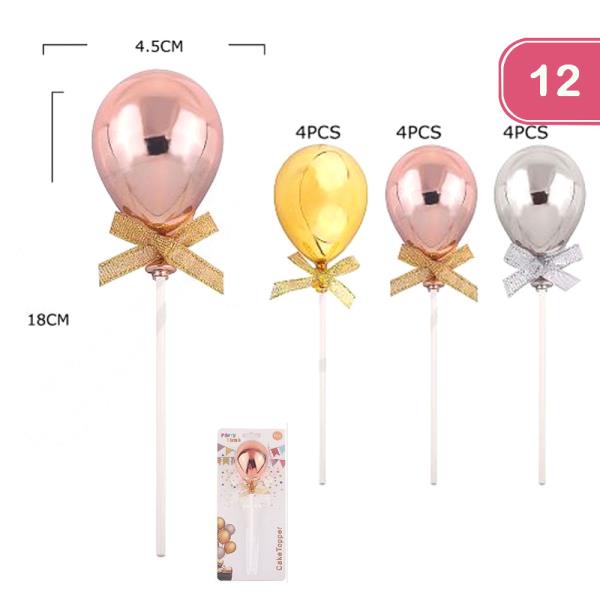 BALLOON CAKE TOPPER (12 UNITS)