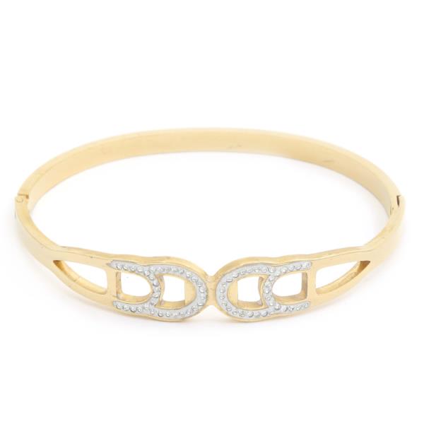 TWO TONE STAINLESS STEEL BRACELET