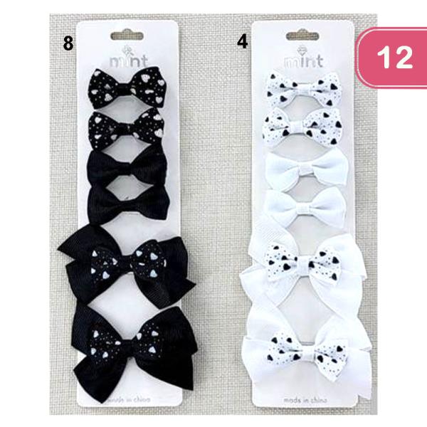 RIBBON HAIR BOW (12 UNITS)