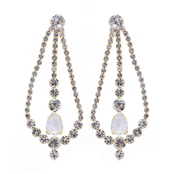 TEARDROP RHINESTONE EARRING