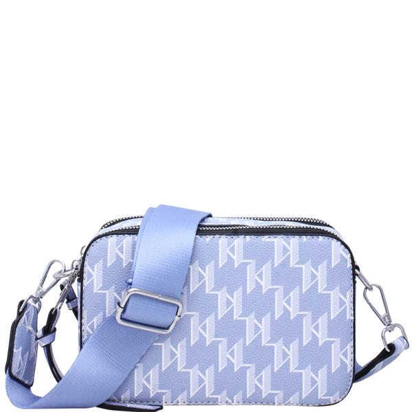 PRINT DESIGN ZIPPER CROSSBODY BAG
