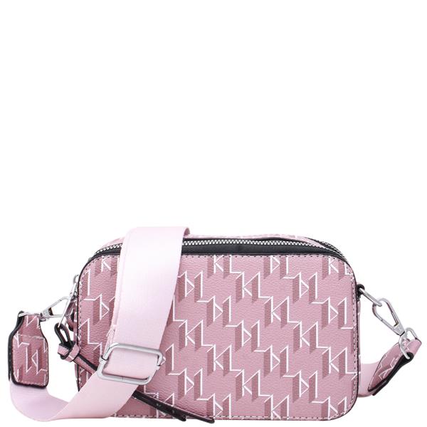 PRINT DESIGN ZIPPER CROSSBODY BAG