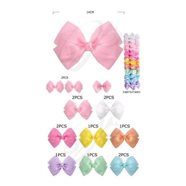 RIBBON HAIR CLIP (24 UNITS)