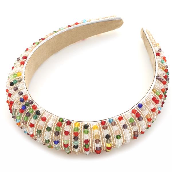FULL MULTI BEAD PUFFY HEADBAND