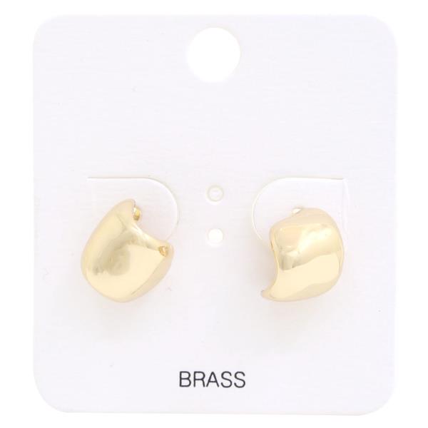 CURVE METAL BAR EARRING