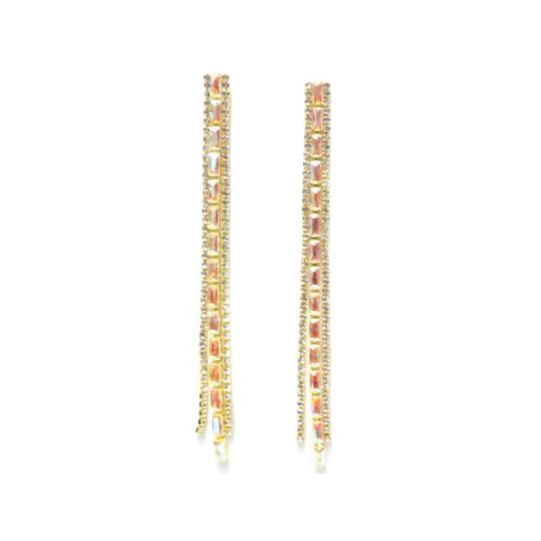 RHINESTONE DROP EARRING