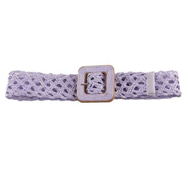 WOVEN RECTANGLE BUCKLE BELT