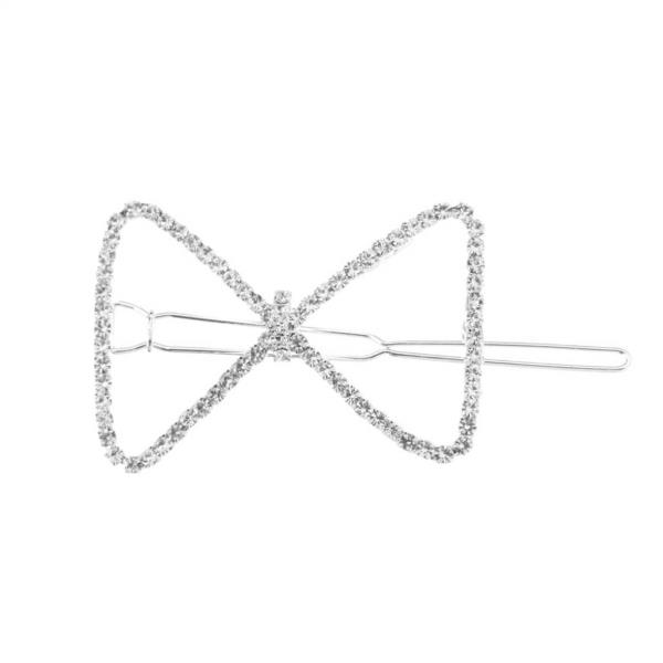 RHINESTONE RIBBON HAIR PIN