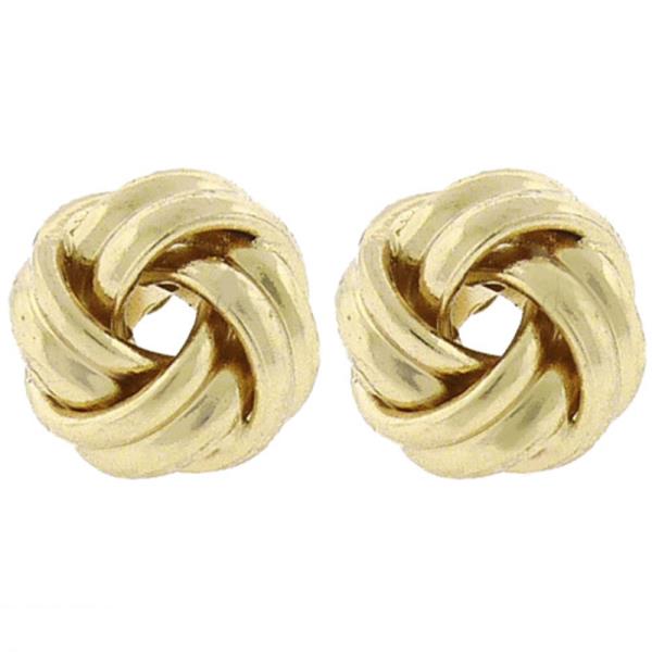 METAL KNOT POST EARRING