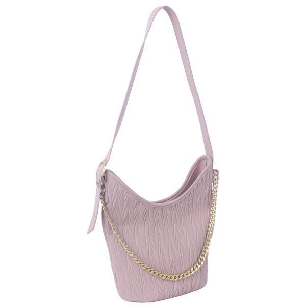 STYLISH TEXTURE CHAIN LINK SHOULDER BAG