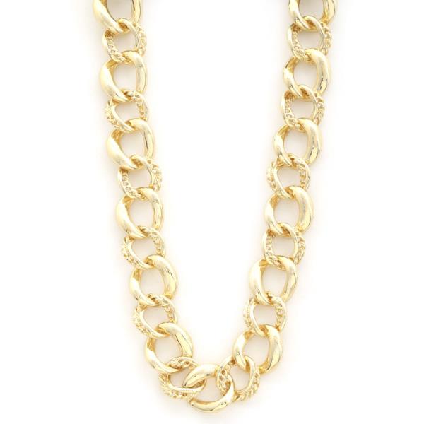 CURB LINK METAL NECKLACE