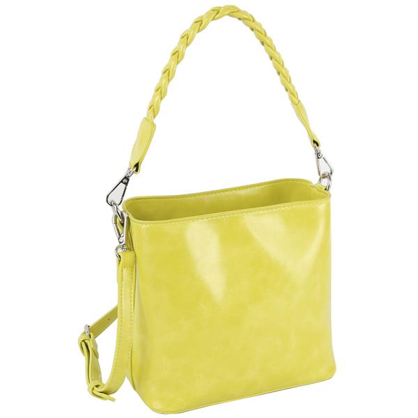 PLAIN SMOOTH SHOULDER CROSSBODY BAG