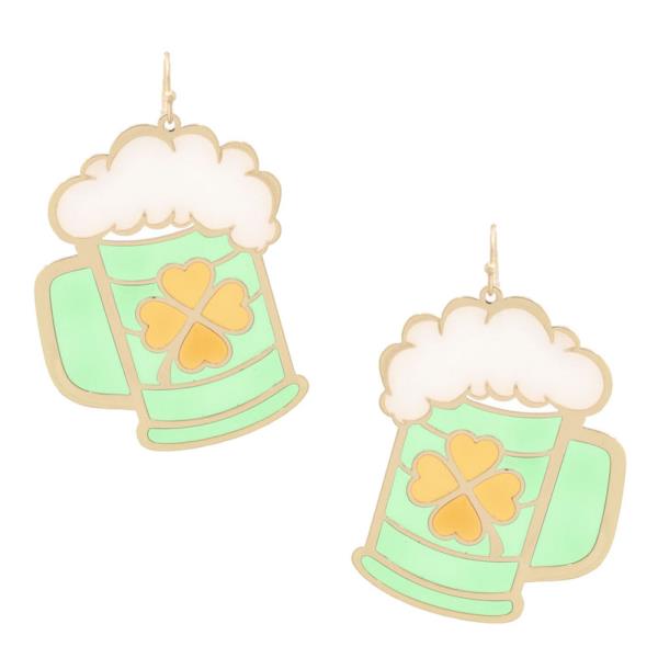 DRINK MUG DANGLE EARRING