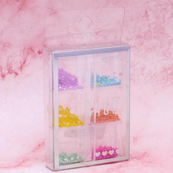 COLORED BEAD NAIL ART DECORATION SET