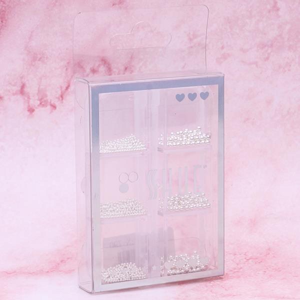 PEARL MIX SIZE BEAD NAIL ART DECORATION SET
