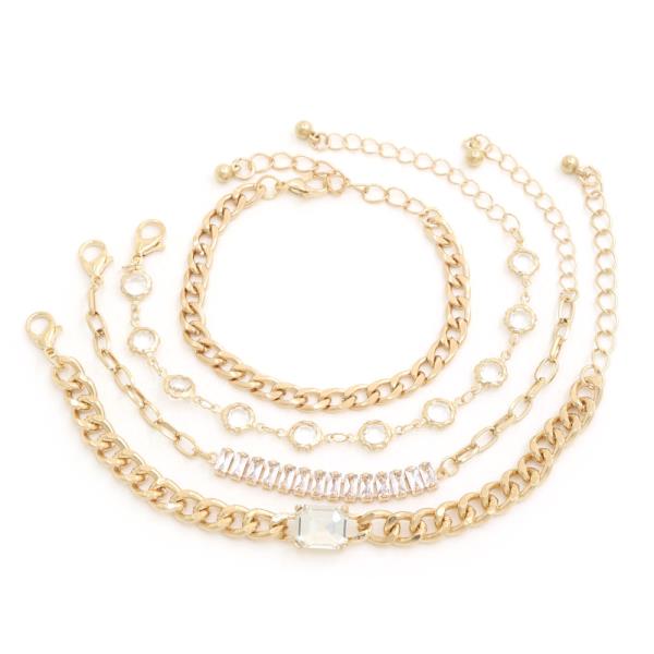SDJ CRYSTAL ASSORTED BRACELET SET