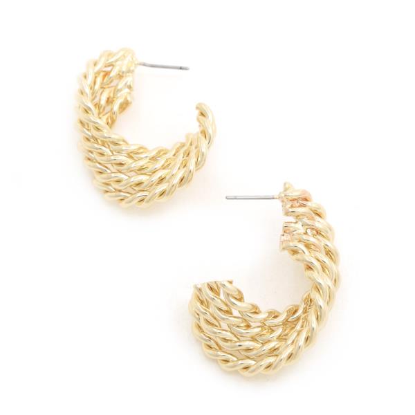 SDJ BRAIDED METAL EARRING