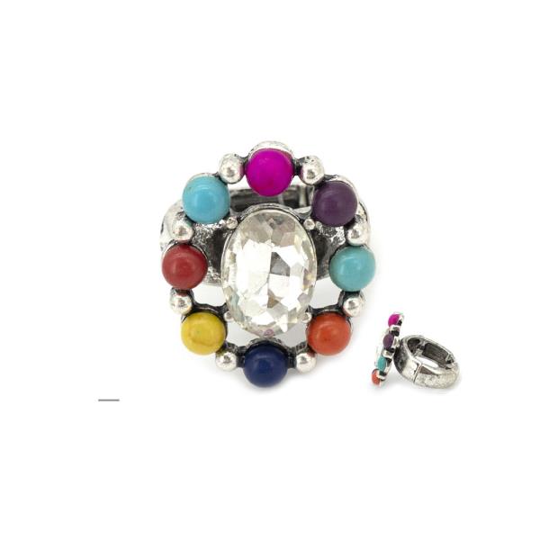 WESTERN STYLE CRYSTAL STONE SINGLE RING