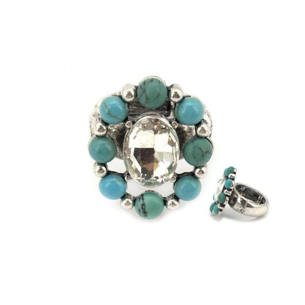 WESTERN STYLE CRYSTAL STONE SINGLE RING