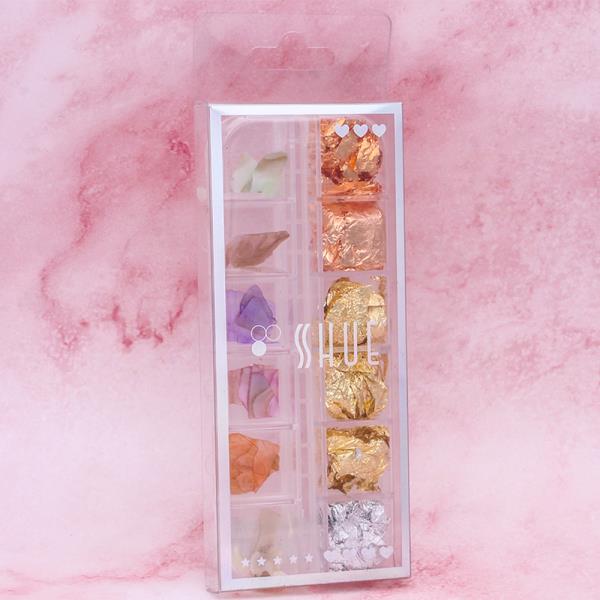 CHUNKY MIX FLAKES NAIL ART DECORATION SET