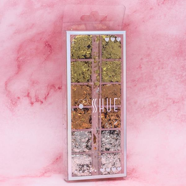 METALLIC FLAKES NAIL ART DECORATION SET