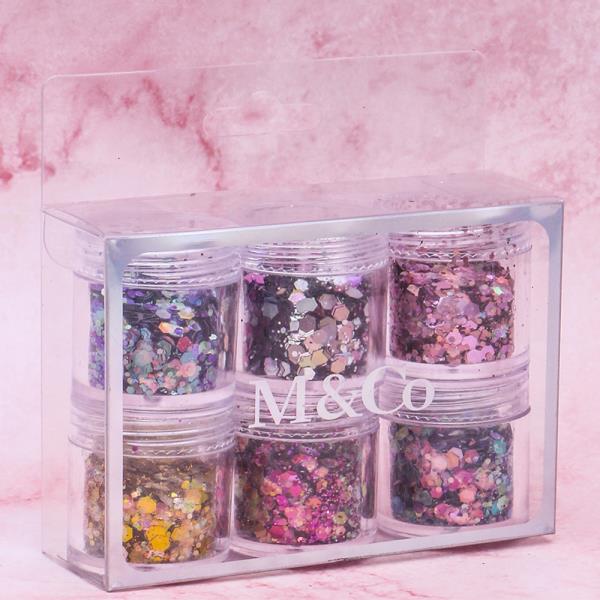 GLITTER MIX NAIL ART DECORATION SET